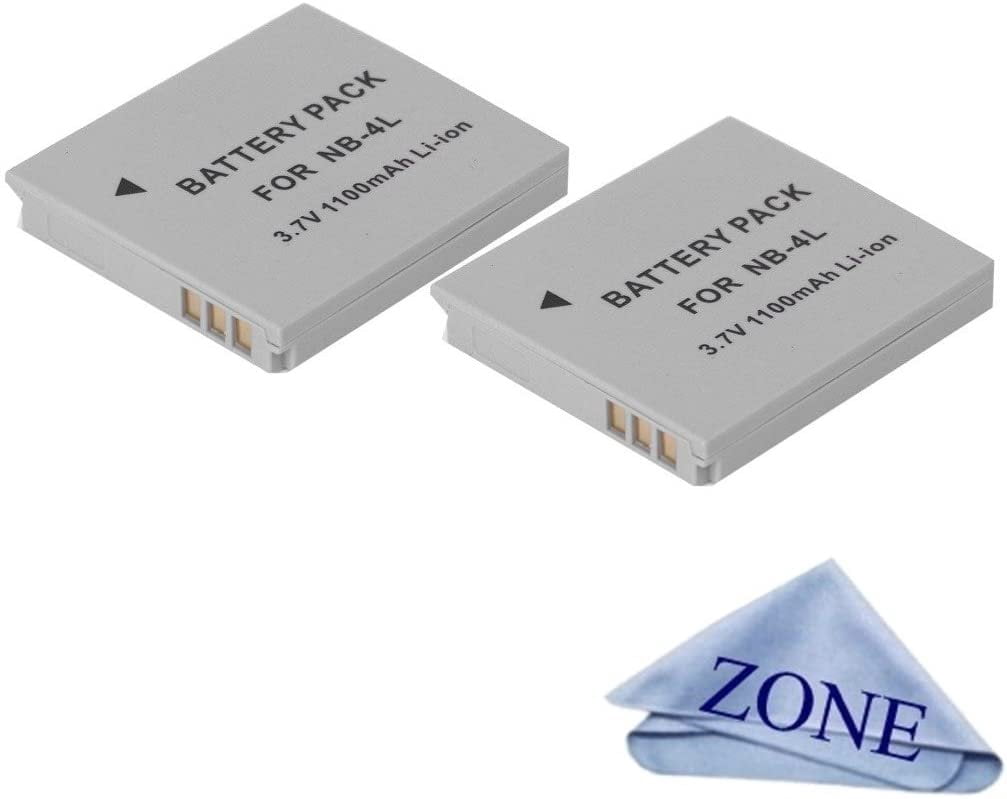 Batterie NB-4L Compatible Canon - Pour PowerShot SD200 à SD1400, TX1, VIXIA Mini - 1400mAh - 3
