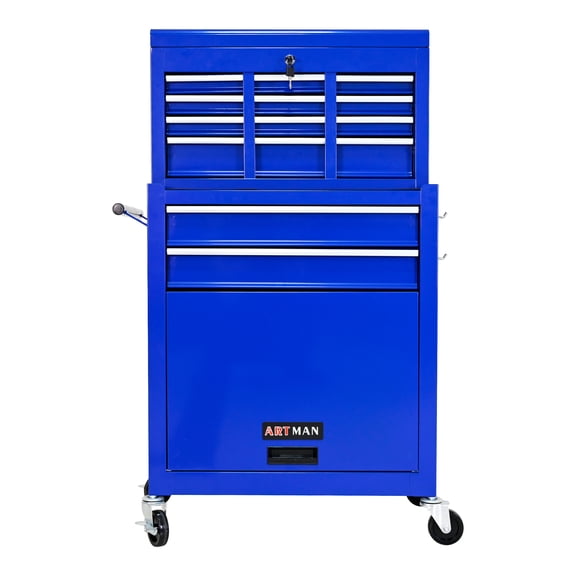 High Capacity Rolling Tool Chest with Wheels and Drawers, 8-Drawer Tool Storage Cabinet