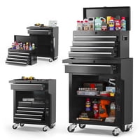 5-Drawer Rolling Tool Storage Cabinet w/ Tool Box (Various)