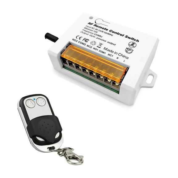 High-Capacity Wireless Remote Switch for Extended Control 300m Range, 433MHz Signal, Ideal for Lights and Motors