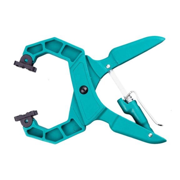 High Capacity Workshop Clamp Featuring One Touch Release Technology and Non Marring Pads for Delicate Material Handling