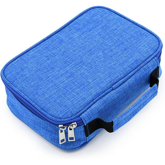 High Capacity Zipper Pens Pencil Case- Multi-Functional Stationery Pencil Pouch 72 Slots Colored Pencil Case Portable Pencil Bags With 2 Removable Sleeves(Pink)