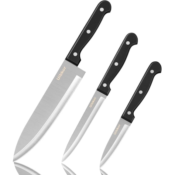 High Carbon Stainless Steel Kitchen Knife Set for Cooking Prep