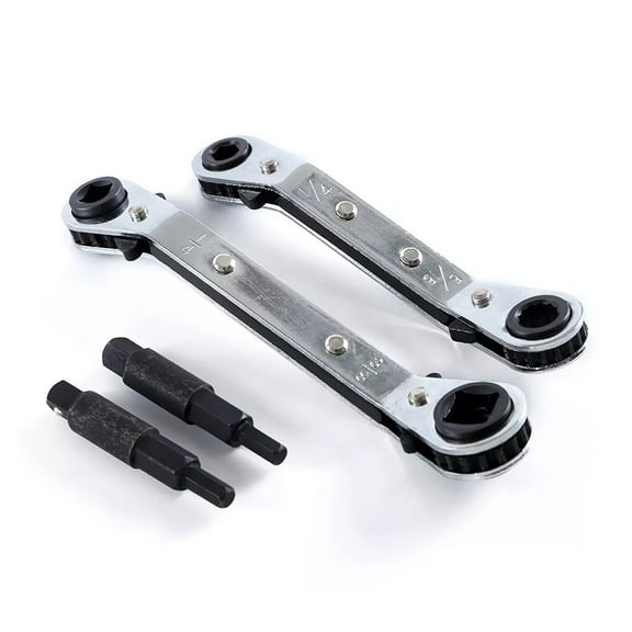 High Carbon Steel 3/8" To 1/4", 5/16'' To 1/4'' Refrigeration Hvac Service Wrench Set+Hex Hand Tools