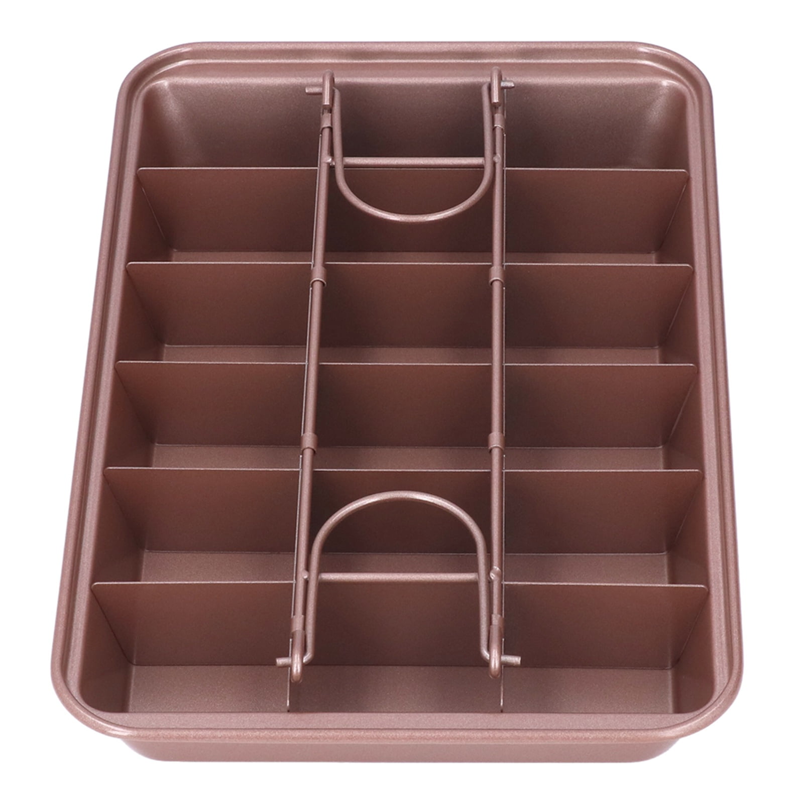 High Carbon Steel Brownie Baking Pan with Dividers Donut Cake Mold Non