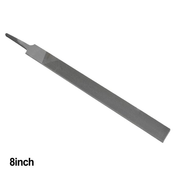 High Carbon Steel Flat Head File Tooth Deburring Carpenter Metal Grinding Tool 8Inch