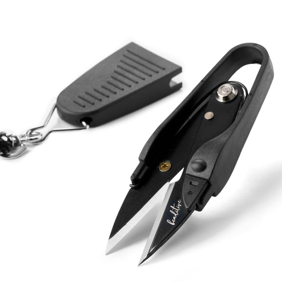 High-Carbon Steel Thread Snips with Protective Cap and Lanyard