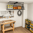 Sytorage Rack Layout High Ceiling Garage Storage Rack 3x6 FT, Overhead Steel Storage ...