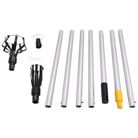 High Ceiling Light Bulb Changer, Light Bulb Changer, Assembled Light Bulb Extension Rod, High Reaches Light Bulb Changer(3 pcs head+7 pcs gold connecting rod)