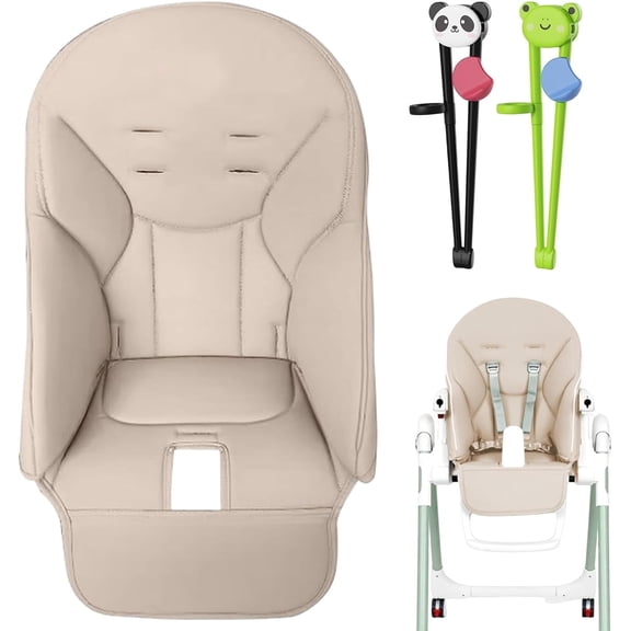 High Chair Cover Replacement for s | Baby High Chair Cushion | Multifunctional Highchair Seat Padding Cover | Dining Chair Cover Pad | Restaurant High Chair Covers for Toddler Kids(Light Gray)