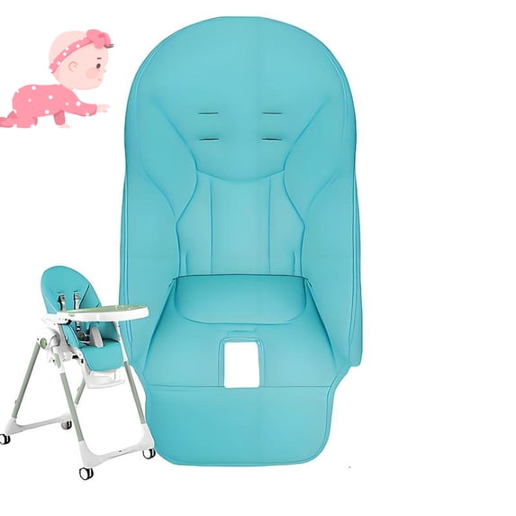 High Chair Covers for Baby - Replacement Cover for High Chairs - Comfortable Cushion for Baby High Chair - High Chair Cushion Replacement (Blue)