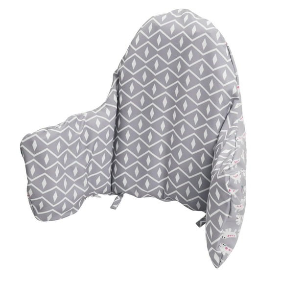 High Chair Cushion, Type High Chair Cover Pad, Highchair Cushion, Pad for High Chair, Built-in Inflatable Cushion, Sitting More Comfortable ( Cute Crocodile Pattern)