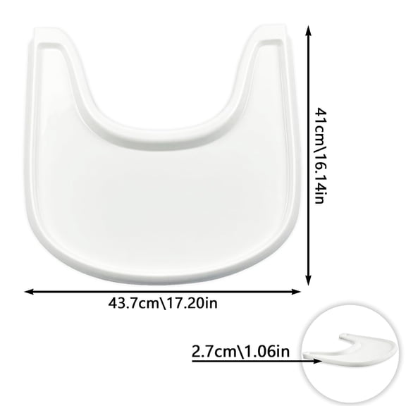 High Chair Feeding Tray Attachment, Bpa-Free Surface for Growing Chairs, Compact and Practical Accessory for Daily Meals and Snack Time