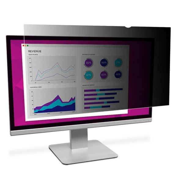 High Clarity Privacy Filter for 24" Widescreen Flat Panel Monitor, 16:10 Aspect Ratio