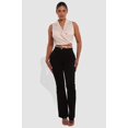 thumbnail image 1 of High Classic Waist Front Seam Flare Pants - Black, 1 of 9