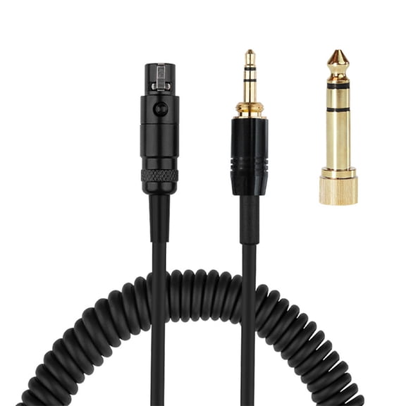 High Clear Headphone Cable For K702 K712 K245 K240 K241 Q701 Models With Gold Plated Plugs And Spring Coil Design