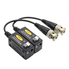 High Clear Security Camera Converters Video Balun With BNC Interfaces Using Cat5e Cat6 Cable For 300M Signals Extension