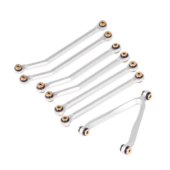 High Clearance Chassis Steering Links Linkage Kit Aluminum Alloy Compatible for Axial SCX24 AXI00001 AXI00002 RC Crawler