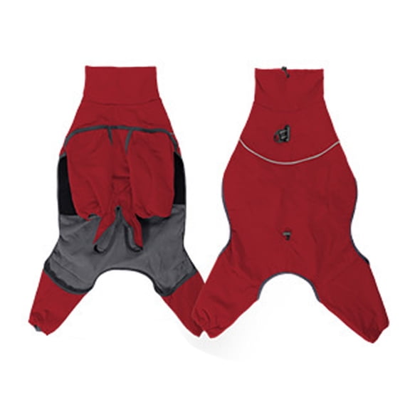 High Collar Windproof Winter Coat with Leash Hook for Large Dogs Four Legged Outdoor Pet Apparel