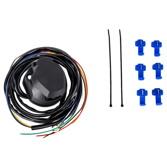 High Compatibility 7 Pin Trailer Socket Cable Flexible Spring Design for Smooth Connection in Various Weather Conditions