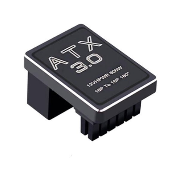 High Compatibility ATX3.0 To PCIe5.0 Power Bridge Connectors Heavy Duty Metal ABS Construction Stable Current Transmission For Gaming Rigs