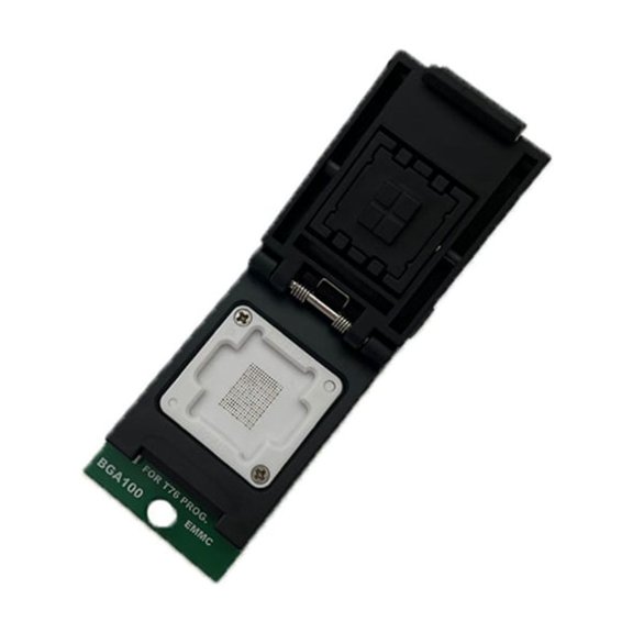 High Compatibility BGA100 Adapter Socket For T76 Devices Efficient EMMC Chip Programming Spring Loaded Test Probes