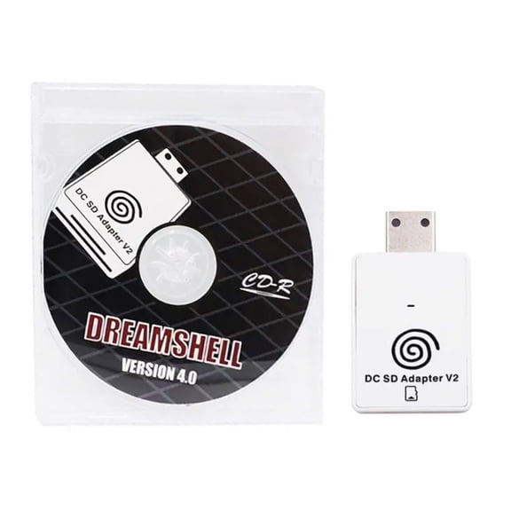 High Compatibility OBV819 Memory Card Adapter Includes Boot Loader Disk For Dreamshell Consoles Game Card Reader