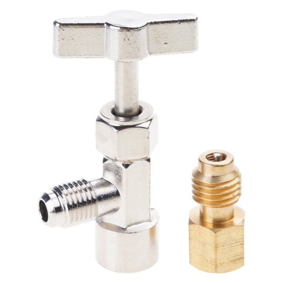 R134A Conditioning Refrigerants Can Opener Adapter Can Tap Valves Recharge Fitting for Vehicle Air Conditioning Service
