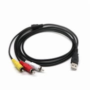 High Compatibility USB To 3RCA AV Cable 1.5m For TVs DVD Players Computers And Smartphones