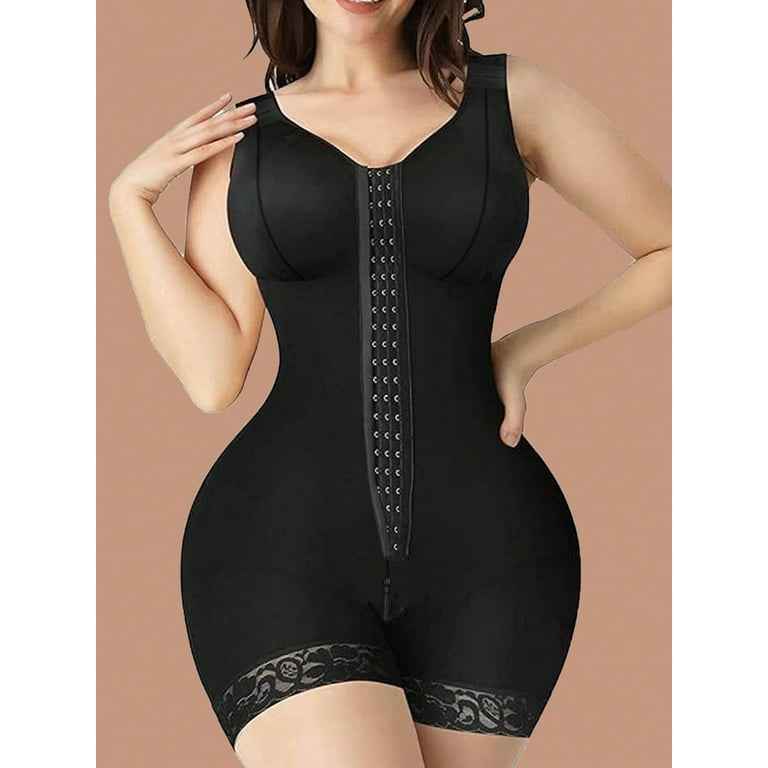 High Compression Shapewear Jumpsuit for Women Full Body Shaper 3 Hooks Waist Trainer Butt Lifter Walmart