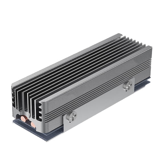 High Conductivity Aluminum Heatsink for 2280 NVMe SSD Cooling with Thermal Pad Radiator