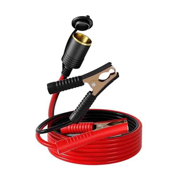 High Conductivity Car Brass Insert Clip To Cigarettes Socket With Long Cord For Stable Power Transfer