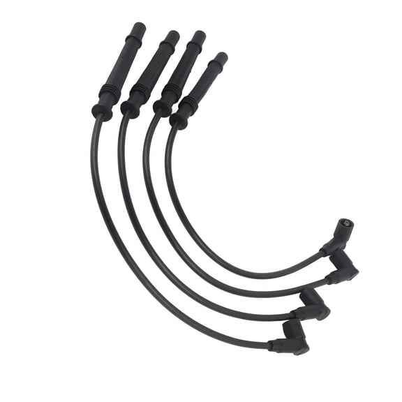 High Conductivity Copper Car Ignition Cable Set 4 Pack High Performance Spark Plug Wires for 1.2 16V Engines Direct Distributorship System Matching Threads 11 Inches to 21.7 Inches 28 cm to 55 cm