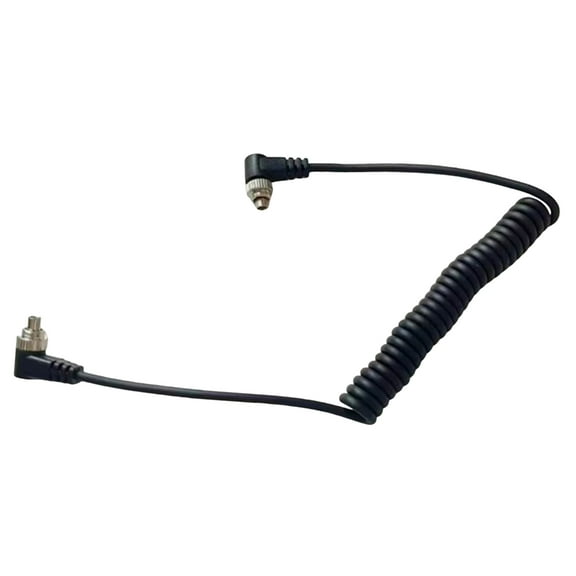 High Conductivity PC Flash Syncing Cord With Twist Lock PC Spring Cable
