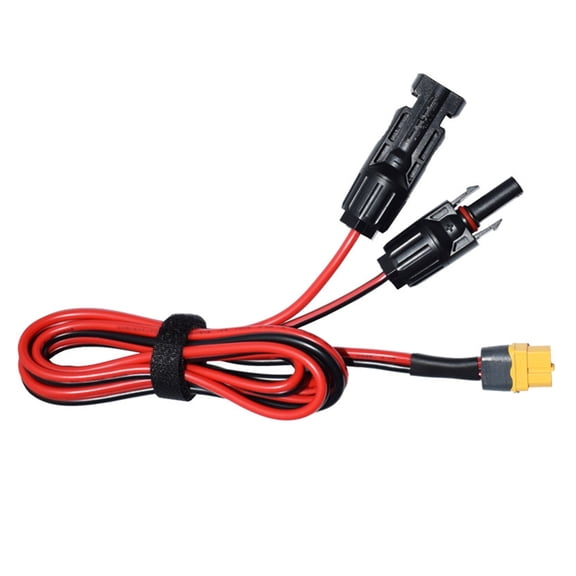 High Conductivity Solar Extension Cable 12AWG to XT60 for Backup Power