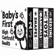 Babys First High-Contrast Books Boxed Set [Box Set of 5] - Age Group 0+ / Black and White Tummy Time Books /Illustrate, Paperback