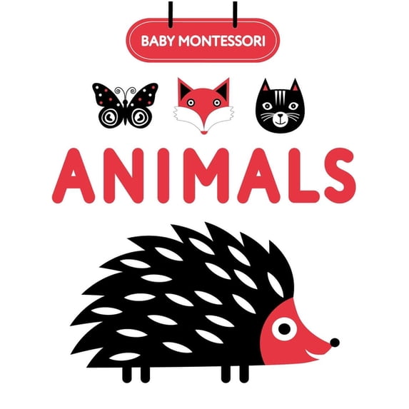 High Contrast Chunky Books Baby Montessori Animals, Book 1, (Board Book)