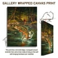 thumbnail image 1 of "High Country Hatch" Jumping Brook Trout Canvas Art Print, 1 of 2