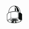 thumbnail image 1 of High Crown Cap Nut, M5-0.80, 18-8 Stainless Steel, Plain, 10 mm H, 100 PK, 1 of 1