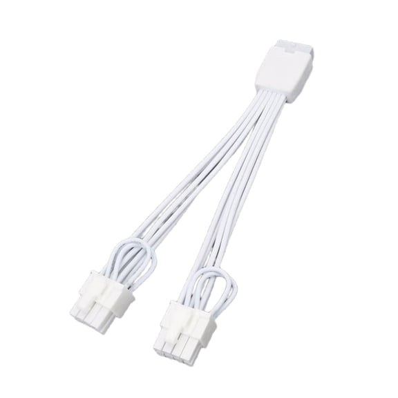 High Current 12+4Pin To Double 6+2 Pin GPU Power Splitter Cable With Reinforced Wire For ATX3.0 PCIe 5.0 Systems