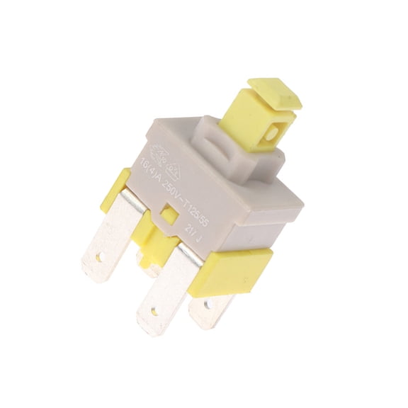 High Current 250V Locking Power Switches 4 Pin Push Button Switches Plastic Texture for Dishwasher Vacuum Cleaners