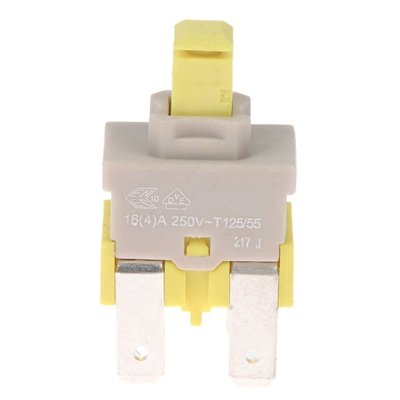 High Current 250V Self Locking Power Switches 4 Pin Push Button Switches Plastic Texture for Dishwasher Vacuum Cleaner