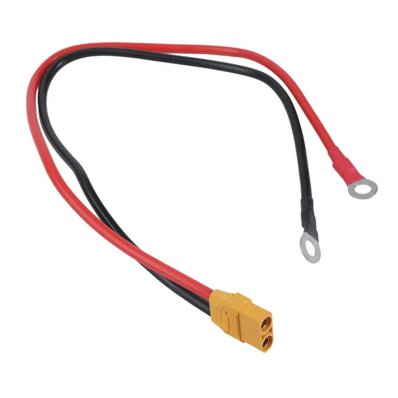 High Current 45A XT90 Female To O Rings Terminal Power Cable 10AWG Flexible Heat Resistant For Solar Panel
