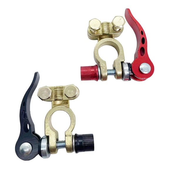 High Current Copper Terminals Connectors Secure Spring Clamp Design for Automotive & Agricultural Equipment 2pcs