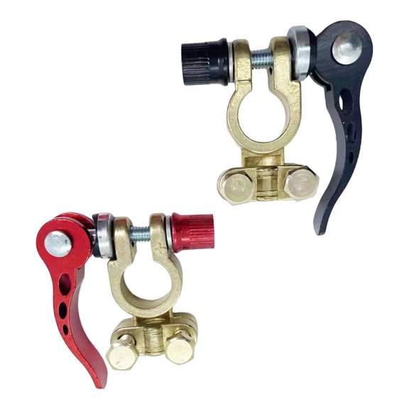 High Current Copper Terminals Connectors Secure Spring Clamp Design for Automotive & Agricultural Equipment 2pcs