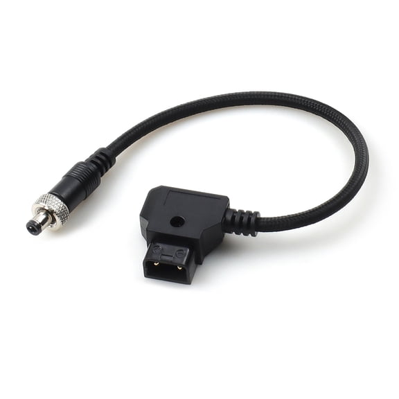 High Current D-TAP To DC5525 Right Angled Power Cord For Monitors And Camera Accessories