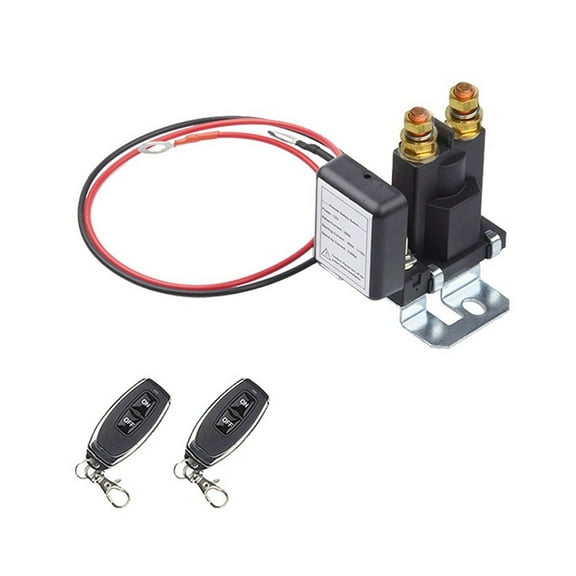 High Current Main Vehicle Battery Disconnect Switch Remote Cut-, Battery Isolator Kit, Voltage Sensitive Relay