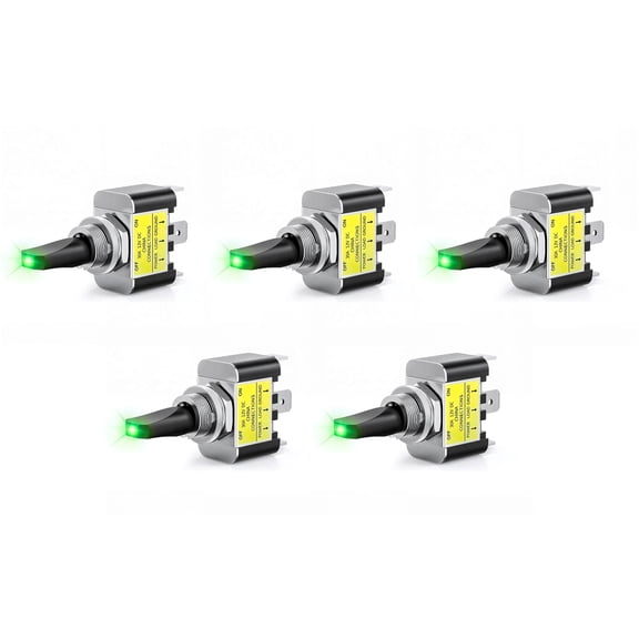 High Current Rocker Switches Designed for Automotive Customization LED Light 30amp Capacity Shockproof Tool for Durability