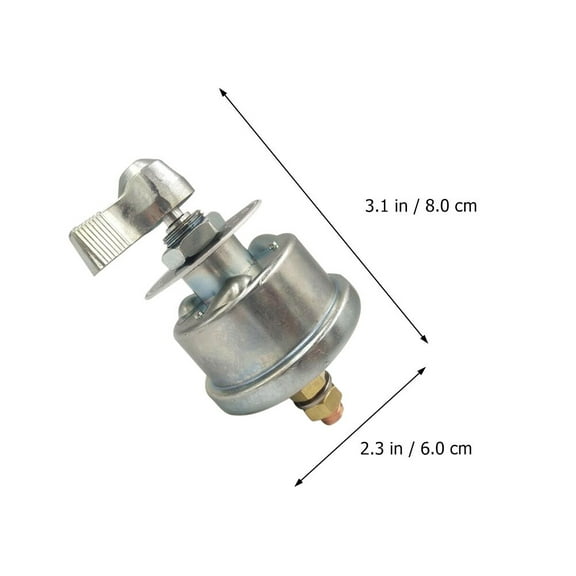 UNOMOR Vehicle Safety Enhancement Switch Silver 1Set 3.14x3.14x2.36In