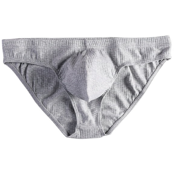 High-Cut Underwear for Men Casual Low Waisted Solid Color Stretchy Breathable Going-Out Loungewear Briefs Summer